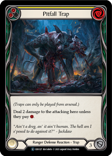 Pitfall Trap [U-CRU127-RF] (Crucible of War Unlimited)  Unlimited Rainbow Foil