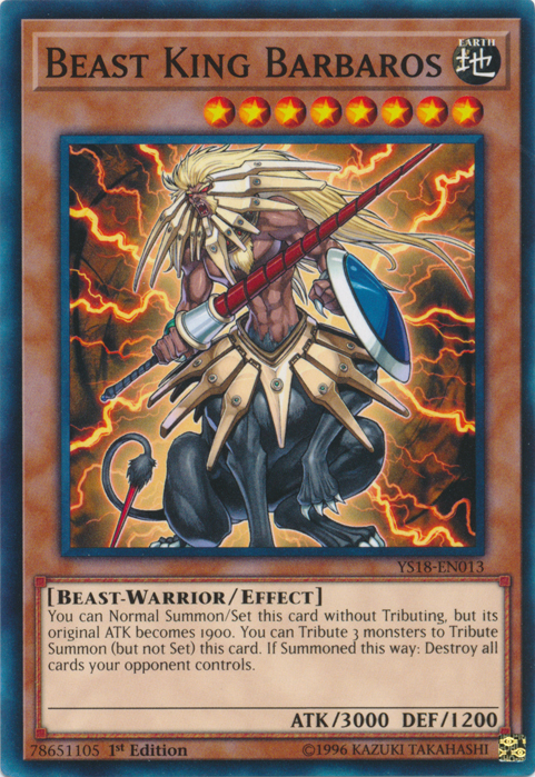 Beast King Barbaros [YS18-EN013] Common