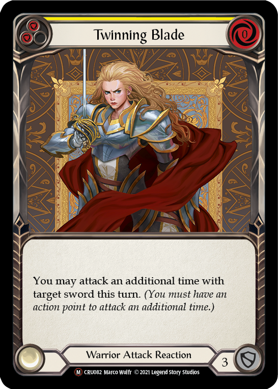 Twinning Blade [U-CRU082-RF] (Crucible of War Unlimited)  Unlimited Rainbow Foil