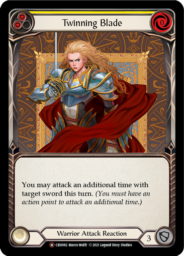 Twinning Blade [U-CRU082-RF] (Crucible of War Unlimited)  Unlimited Rainbow Foil