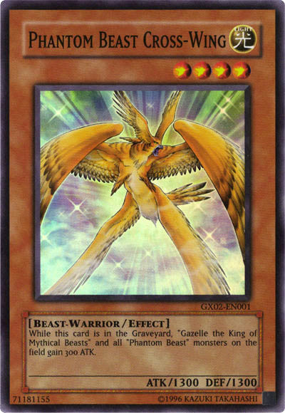 Phantom Beast Cross-Wing [GX02-EN001] Super Rare