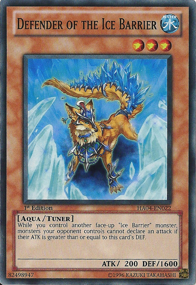 Defender of the Ice Barrier [HA04-EN022] Super Rare