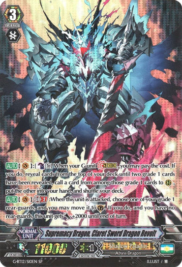 Supremacy Dragon, Claret Sword Dragon Revolt (G-BT12/S10EN) [Dragon King's Awakening]