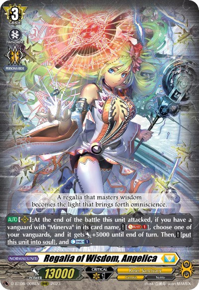 Regalia of Wisdom, Angelica (D-BT08/008EN) [Minerva Rising]