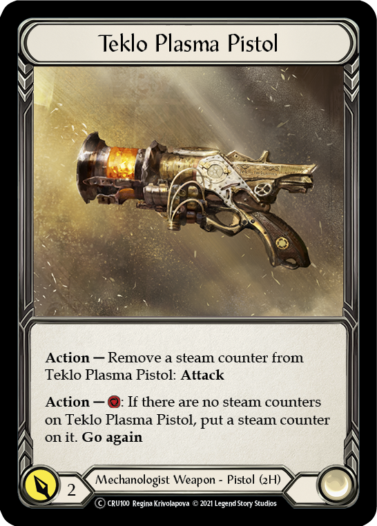 Teklo Plasma Pistol [U-CRU100-RF] (Crucible of War Unlimited)  Unlimited Rainbow Foil