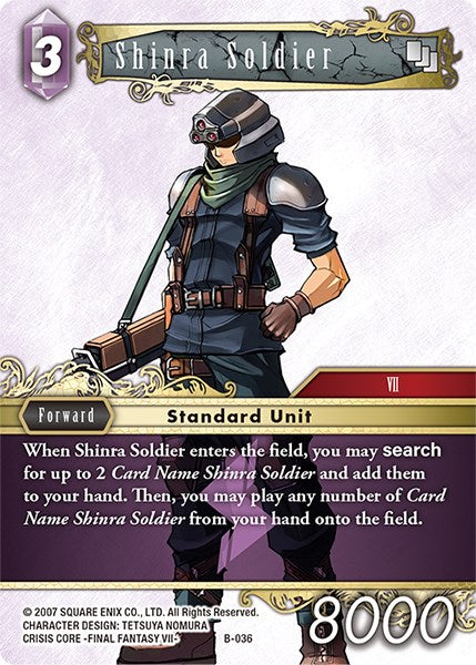 Shinra Soldier [Boss Deck: Final Fantasy VII]