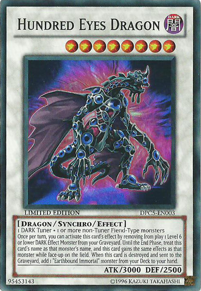 Hundred Eyes Dragon [DPC5-EN003] Super Rare