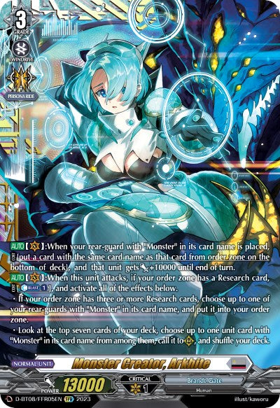 Monster Creator, Arkhite (D-BT08/FFR05EN) [Minerva Rising]