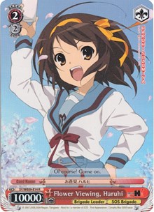 Flower Viewing, Haruhi (SY/WE09-E14) (Foil) [The Melancholy of Haruhi Suzumiya Extra Booster]