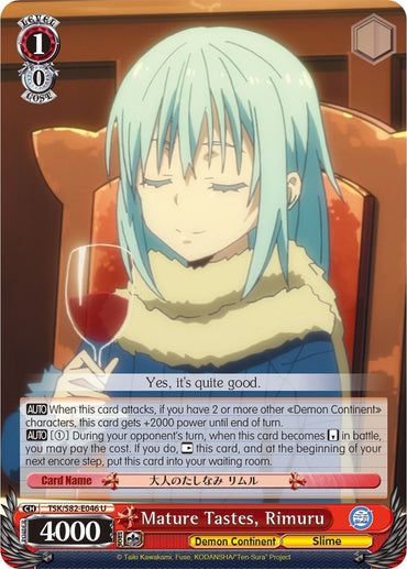 Mature Tastes, Rimuru (TSK/S82-E046 U) [That Time I Got Reincarnated as a Slime Vol.2]