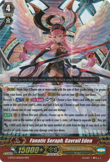 Fanatic Seraph, Gavrail Eden (G-BT13/005EN) [Ultimate Stride]
