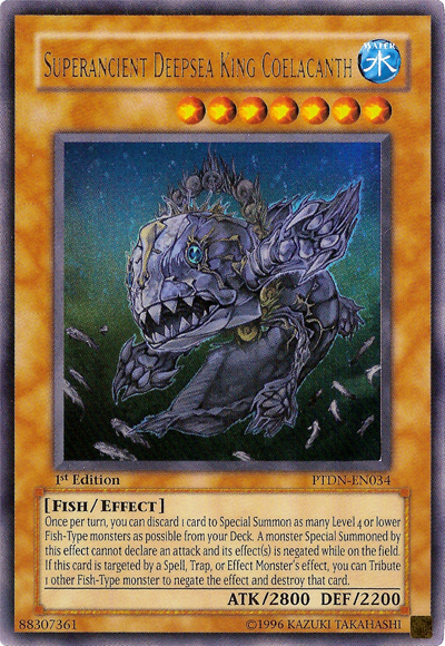 Superancient Deepsea King Coelacanth [PTDN-EN034] Ultra Rare