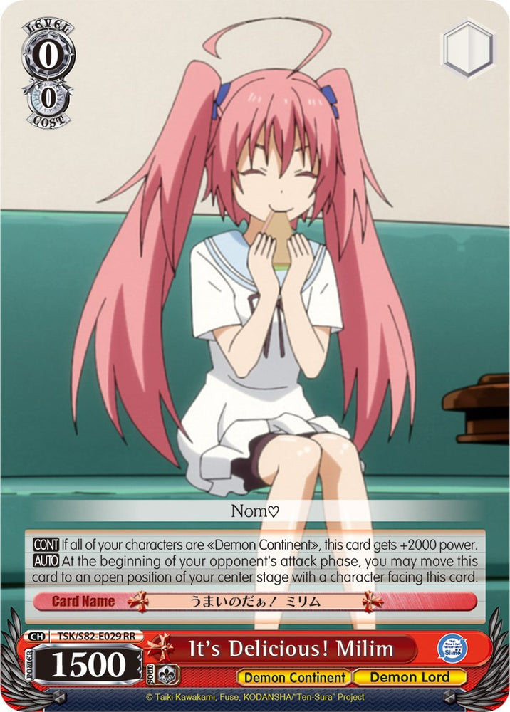 It's Delicious! Milim (TSK/S82-E029 RR) [That Time I Got Reincarnated as a Slime Vol.2]