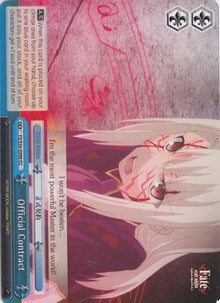Official Contract (FS/S36-E098 CC) [Fate/Stay Night [Unlimited Blade Works] Vol. II]