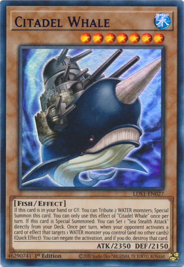 Citadel Whale (Purple) [LDS1-EN027] Ultra Rare