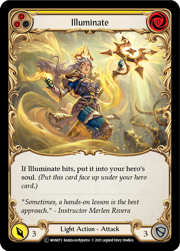 Illuminate (Yellow) [U-MON073-RF] (Monarch Unlimited)  Unlimited Rainbow Foil