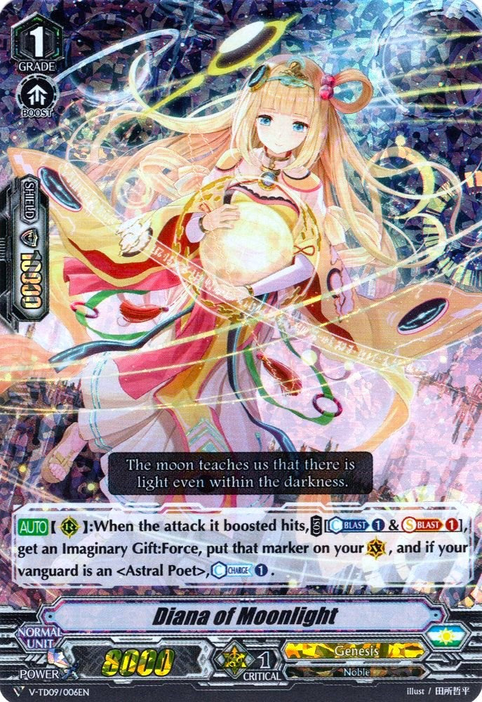Diana of Moonlight (Parallel Foil) (V-TD09/006EN) [Shinemon Nitta]