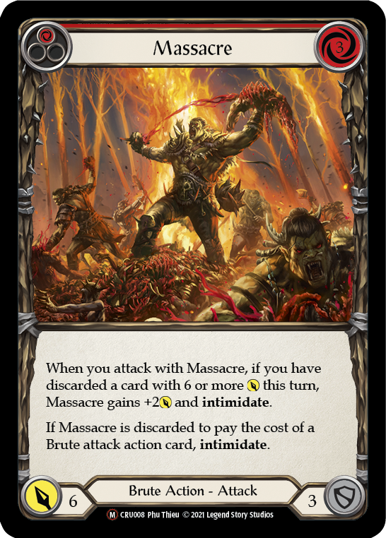 Massacre [U-CRU008-RF] (Crucible of War Unlimited)  Unlimited Rainbow Foil