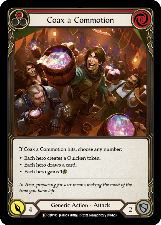 Coax a Commotion [U-CRU180-RF] (Crucible of War Unlimited)  Unlimited Rainbow Foil