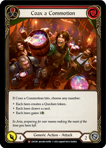 Coax a Commotion [U-CRU180-RF] (Crucible of War Unlimited)  Unlimited Rainbow Foil