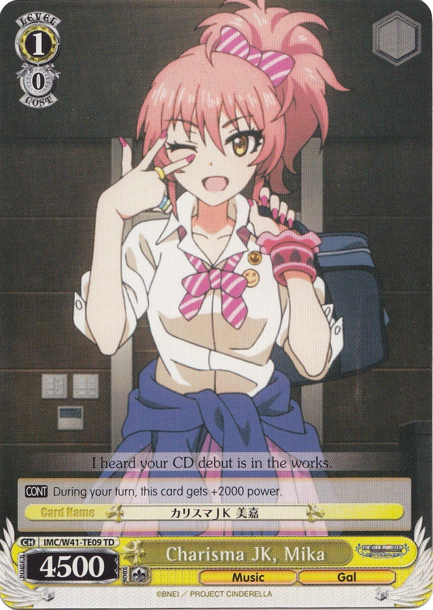 Charisma JK, Mika (IMC/W41-TE09 TD) [The iDOLM@STER Cinderella Girls]