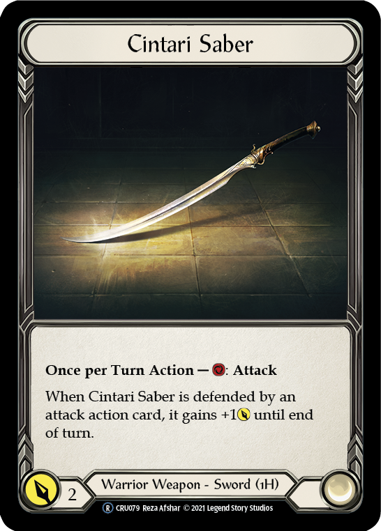 Cintari Saber [U-CRU079-RF] (Crucible of War Unlimited)  Unlimited Rainbow Foil