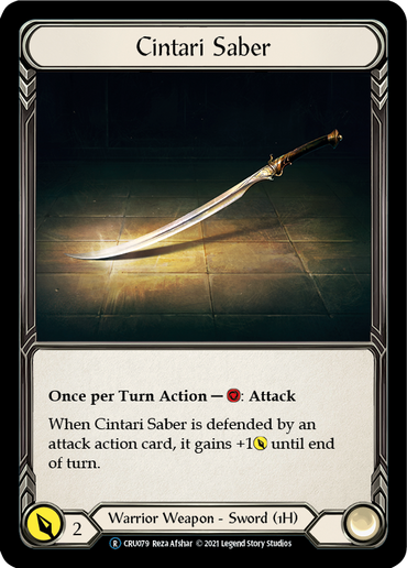 Cintari Saber [U-CRU079-RF] (Crucible of War Unlimited)  Unlimited Rainbow Foil