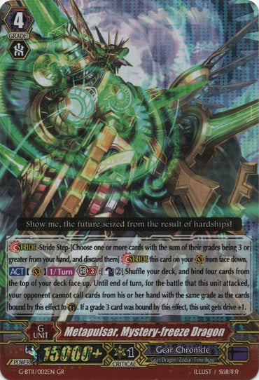 Metapulsar, Mystery-freeze Dragon (G-BT11/002EN) [Demonic Advent]