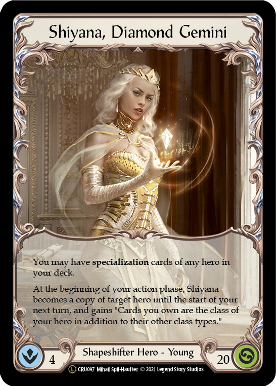 Shiyana, Diamond Gemini [U-CRU097-RF] (Crucible of War Unlimited)  Unlimited Rainbow Foil