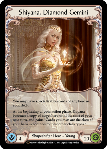 Shiyana, Diamond Gemini [U-CRU097-RF] (Crucible of War Unlimited)  Unlimited Rainbow Foil