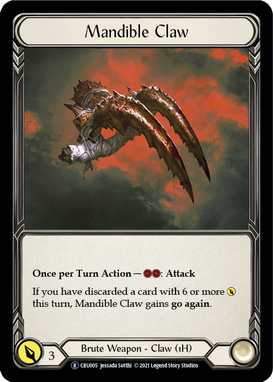 Mandible Claw [U-CRU005-RF] (Crucible of War Unlimited)  Unlimited Rainbow Foil