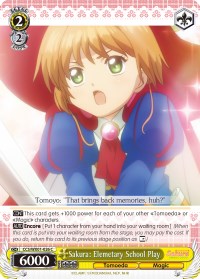 Sakura: Elemetary School Play (CCS/WX01-026 C) [Cardcaptor Sakura: Clear Card]
