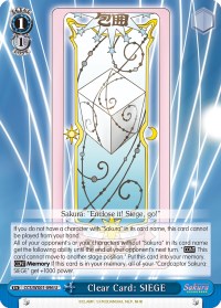 Clear Card: SIEGE (CCS/WX01-096 U) [Cardcaptor Sakura: Clear Card]