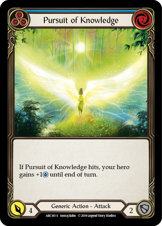 Pursuit of Knowledge [ARC161-S] (Arcane Rising)  1st Edition Rainbow Foil