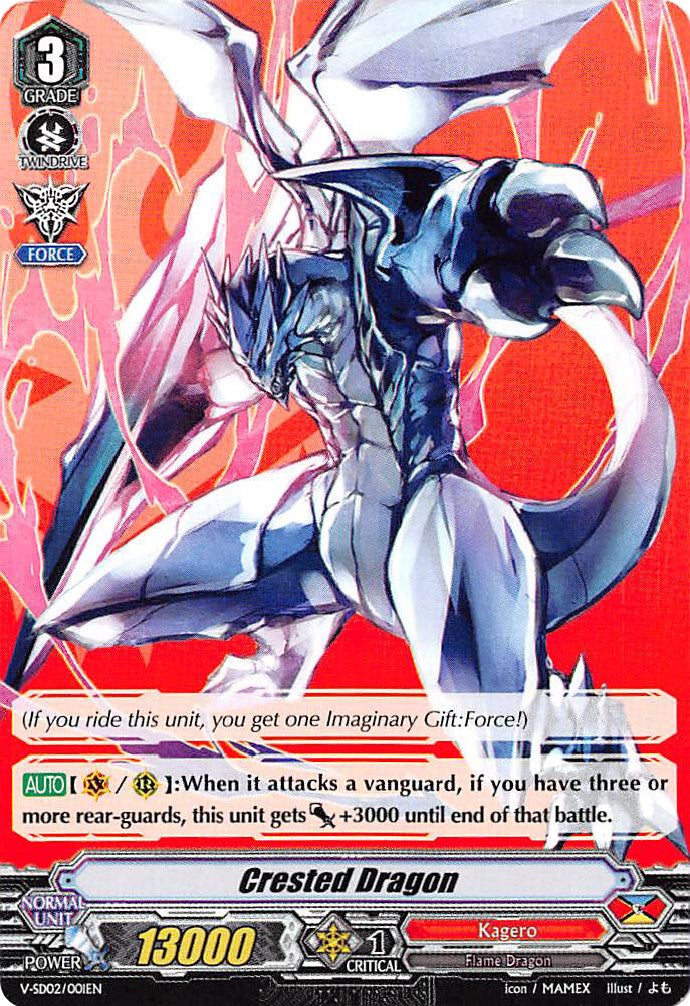 Crested Dragon (V-SD02/001EN) [2018 Free Experience Deck 