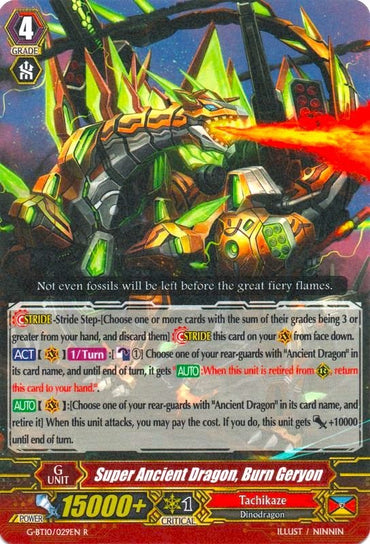 Super Ancient Dragon, Burn Geryon (G-BT10/029EN) [Raging Clash of the Blade Fangs]