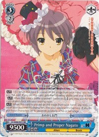 Primp and Proper Nagato (SY/W08-E077 RR) [The Melancholy of Haruhi Suzumiya]