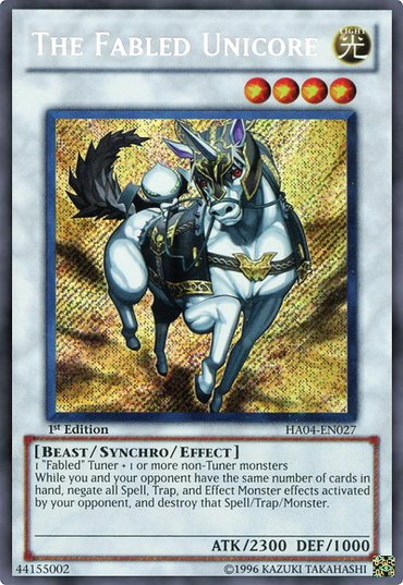 The Fabled Unicore [HA04-EN027] Secret Rare