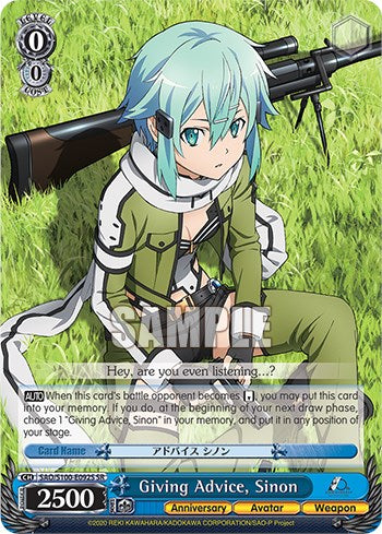 Giving Advice, Sinon [Sword Art Online Animation 10th Anniversary]