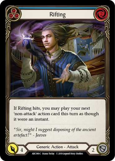 Rifting (Blue) [ARC196-C] (Arcane Rising)  1st Edition Rainbow Foil