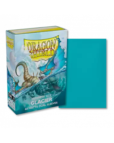 Dragon Shield Glacier- Matte Dual Sleeves - Japanese Size