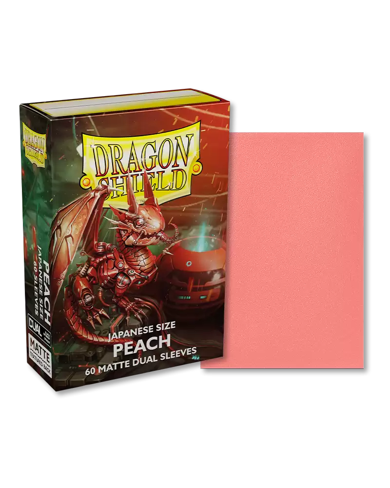Dragon Shield  Peach - Matte Dual Sleeves - Japanese Size