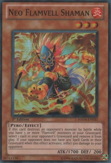 Neo Flamvell Shaman [HA04-EN033] Super Rare