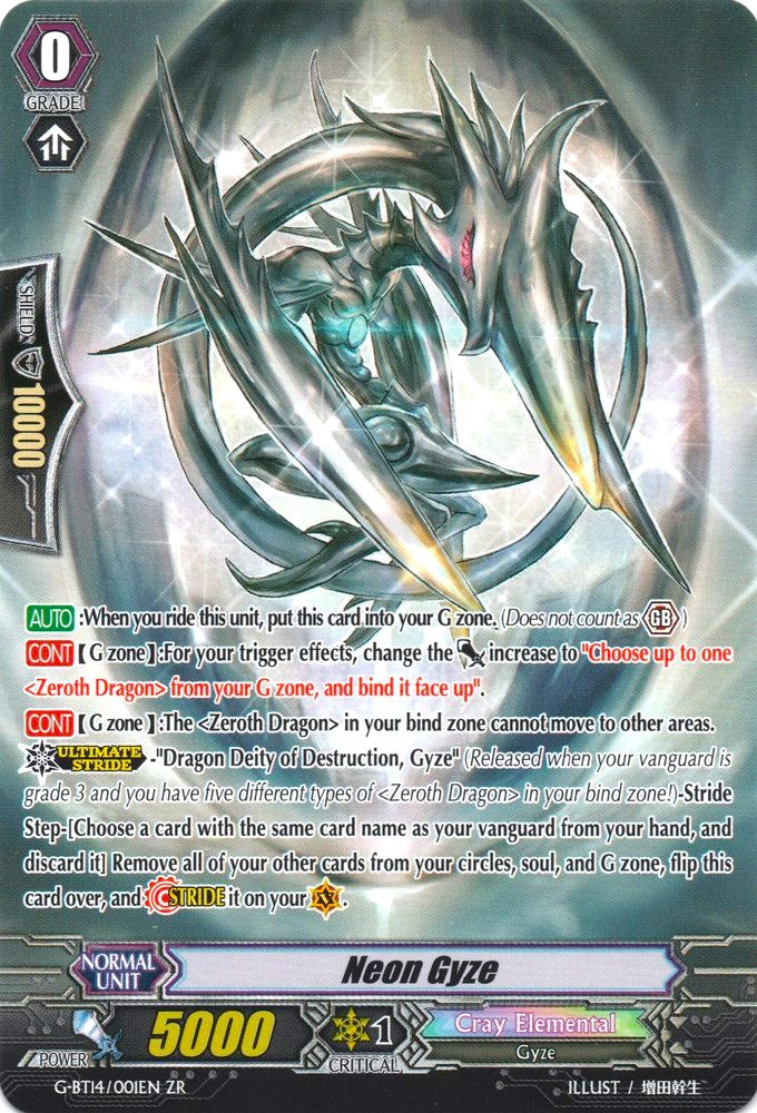 Dragon Deity of Destruction, Gyze // Neon Gyze (G-BT14/001EN) [Divine Dragon Apocrypha]