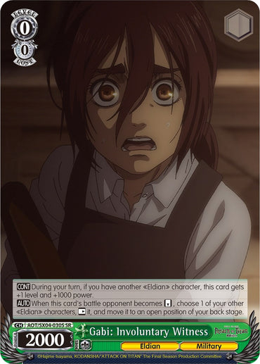 Gabi: Involuntary Witness (Foil) [Attack On Titan: Final Season]