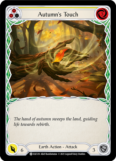 Autumn's Touch (Yellow) [ELE129] (Tales of Aria)  1st Edition Rainbow Foil