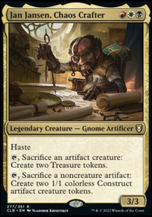 Jan Jansen, Chaos Crafter [Commander Legends: Battle for Baldur's Gate]