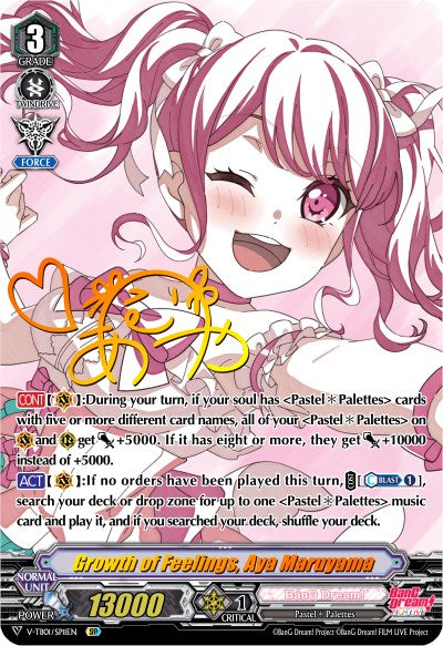 Growth of Feelings, Aya Maruyama (V-TB01/SP11EN) [BanG Dream! FILM LIVE]