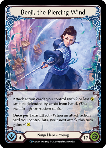 Benji, the Piercing Wind [U-CRU047-RF] (Crucible of War Unlimited)  Unlimited Rainbow Foil