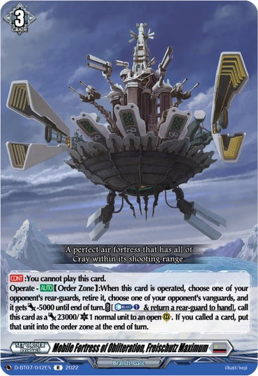 Mobile Fortress of Obliteration, Freischutz Maximum (D-BT07/042EN) [Raging Flames Against Emerald Storm]